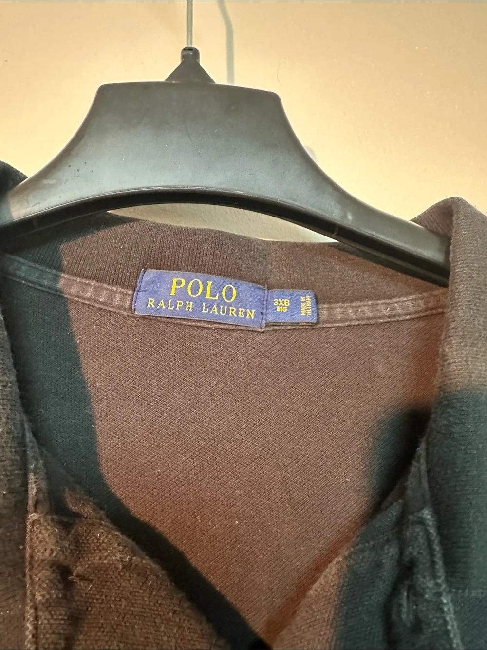 Ralph Lauren Men's Black Polo with Teal Logo